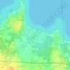 Mappa topografica Lugana, altitudine, rilievo