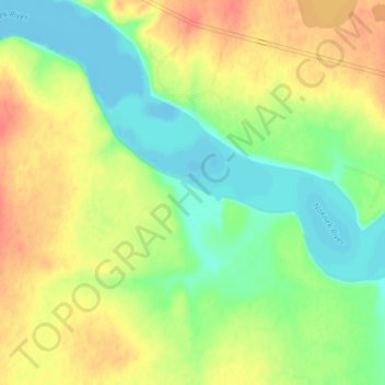 Mappa topografica Savonoski, altitudine, rilievo