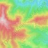 Mappa topografica La Rochette, altitudine, rilievo