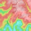 Mappa topografica Hérisson, altitudine, rilievo