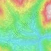 Mappa topografica Canvento, altitudine, rilievo