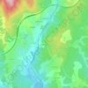 Mappa topografica Soudeillette, altitudine, rilievo