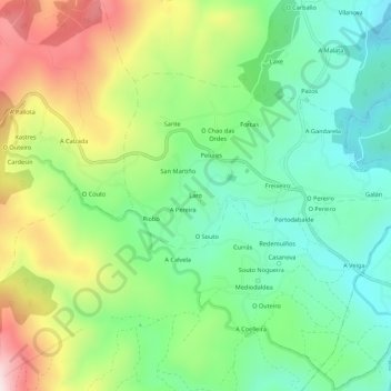 Mappa topografica Laro, altitudine, rilievo
