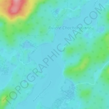 Mappa topografica Lac Cambrai, altitudine, rilievo