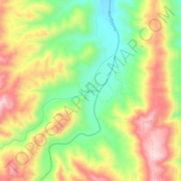 Mappa topografica Suquicha, altitudine, rilievo
