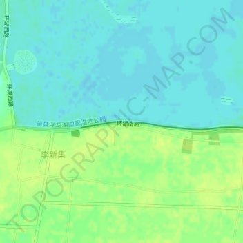 Mappa topografica 鱼跃龙门, altitudine, rilievo