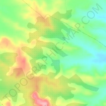Mappa topografica Meló, altitudine, rilievo