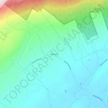 Mappa topografica Awosting, altitudine, rilievo