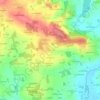 Mappa topografica Le Temple, altitudine, rilievo