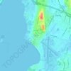 Mappa topografica Brightview, altitudine, rilievo