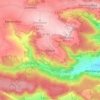 Mappa topografica Rodias, altitudine, rilievo