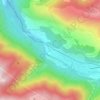 Mappa topografica Le Castelet, altitudine, rilievo