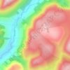 Mappa topografica Gwynedd, altitudine, rilievo