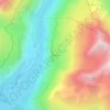 Mappa topografica Andagne, altitudine, rilievo