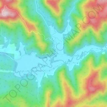 Mappa topografica Sitkum, altitudine, rilievo