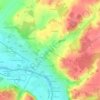 Mappa topografica Le Gué, altitudine, rilievo