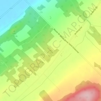 Mappa topografica SM1, altitudine, rilievo