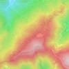 Mappa topografica Santallago, altitudine, rilievo