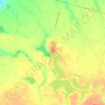 Mappa topografica Lac-à-la-Croix, altitudine, rilievo