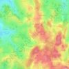 Mappa topografica Arfeuille, altitudine, rilievo