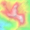 Mappa topografica Harmukh, altitudine, rilievo