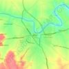 Mappa topografica Akluj, altitudine, rilievo