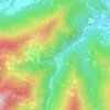 Mappa topografica Fucine, altitudine, rilievo