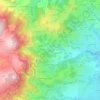 Mappa topografica Le Glas, altitudine, rilievo