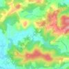 Mappa topografica Omoño, altitudine, rilievo