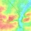 Mappa topografica Chantrel, altitudine, rilievo
