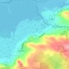 Mappa topografica Wernffrwd, altitudine, rilievo