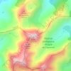 Mappa topografica Roc blanc, altitudine, rilievo