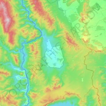 Mappa topografica Ko, altitudine, rilievo