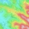 Mappa topografica La Séboue, altitudine, rilievo