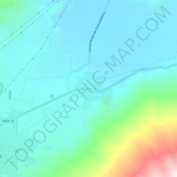 Mappa topografica Aranza, altitudine, rilievo
