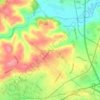 Mappa topografica Hillside, altitudine, rilievo