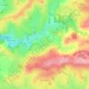 Mappa topografica La Frétarie, altitudine, rilievo