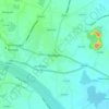Mappa topografica Walajapet, altitudine, rilievo