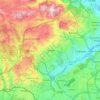 Mappa topografica Famões, altitudine, rilievo