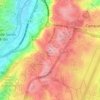 Mappa topografica Fetais, altitudine, rilievo