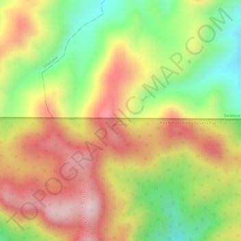 Mappa topografica Ventanilla, altitudine, rilievo