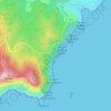 Mappa topografica La Seyne-sur-Mer, altitudine, rilievo