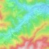 Mappa topografica Chante Lauve Sud, altitudine, rilievo