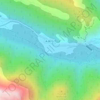 Mappa topografica el Plan, altitudine, rilievo