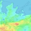 Mappa topografica Kervocen, altitudine, rilievo