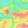 Mappa topografica Banocres, altitudine, rilievo
