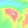 Mappa topografica Council Bluff, altitudine, rilievo