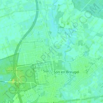 Mappa topografica Wolfswinkel, altitudine, rilievo