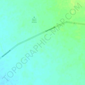 Mappa topografica Novillero, altitudine, rilievo