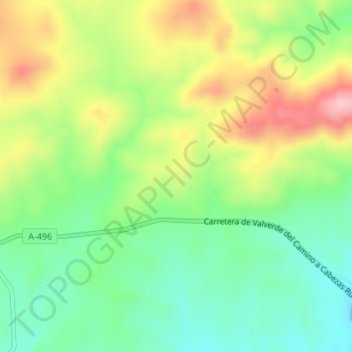 Mappa topografica La Barra, altitudine, rilievo